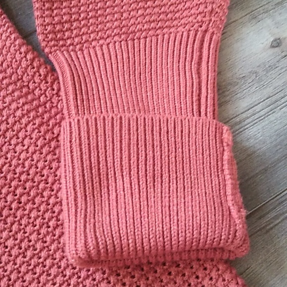 Max Stuido Rust Colored Sweater with back button detail Size Large - Picture 3 of 10